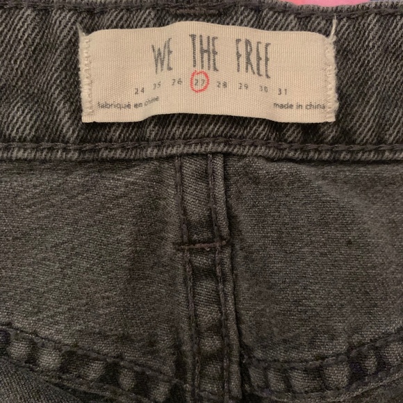 Free People dark grey denim mini skirt - Picture 4 of 4